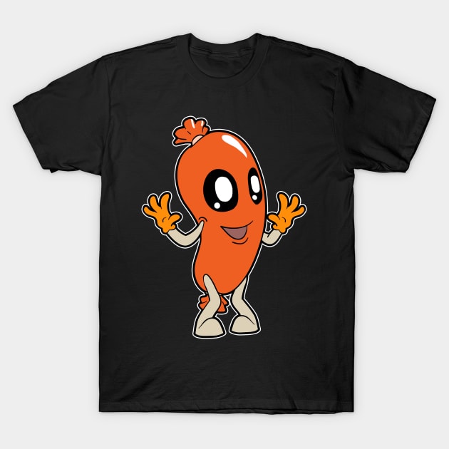 Kawaii sausage T-Shirt by Modern Medieval Design